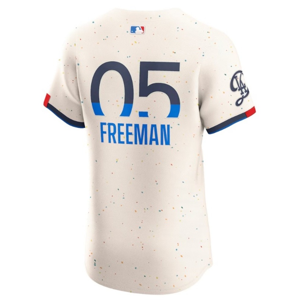 Nike Los Angeles Cream Dodgers Freddie Freeman City Jersey Size XL NWT